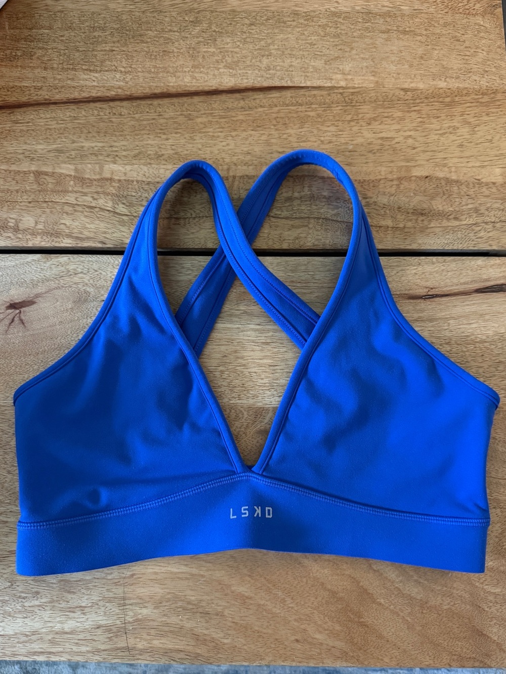LSKD Stamina Sports Bra in Power Cobalt